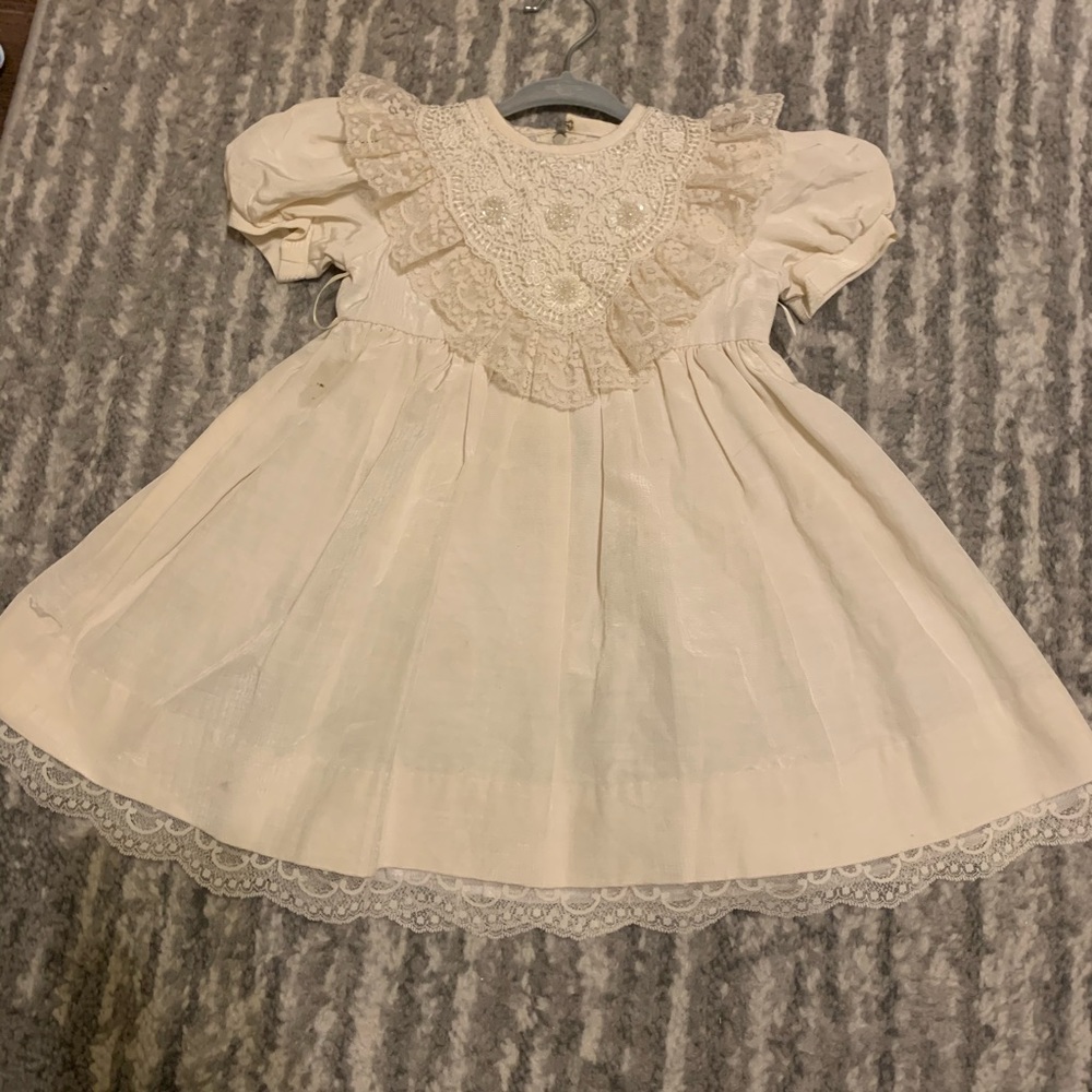 White lace dress